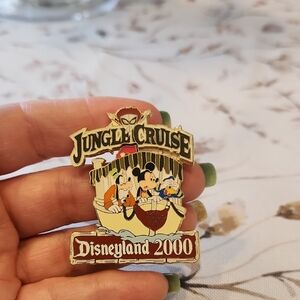 Disney Jungle Cruise Disneyland 2000 Pin - Gold, Brown, Black, Red, White